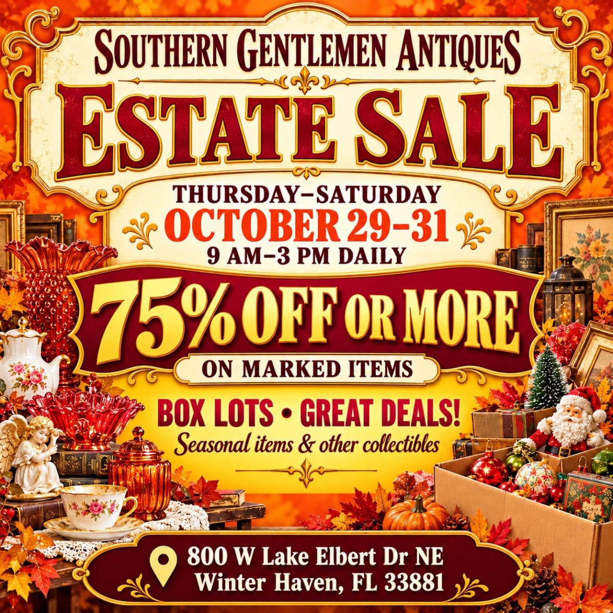 Fall Blow Out Sale 50-75% New Items added and Marked Down photo 1